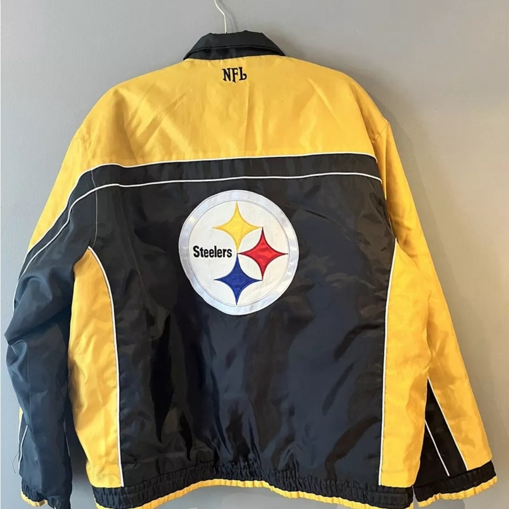 Vintage NFL Pittsburgh Steelers  Jacket Mens Large Sportswear Full Zip Up
